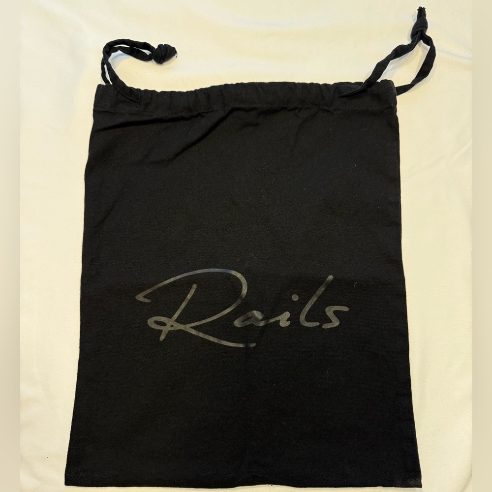 Rails Black Drawstring Dust Bag